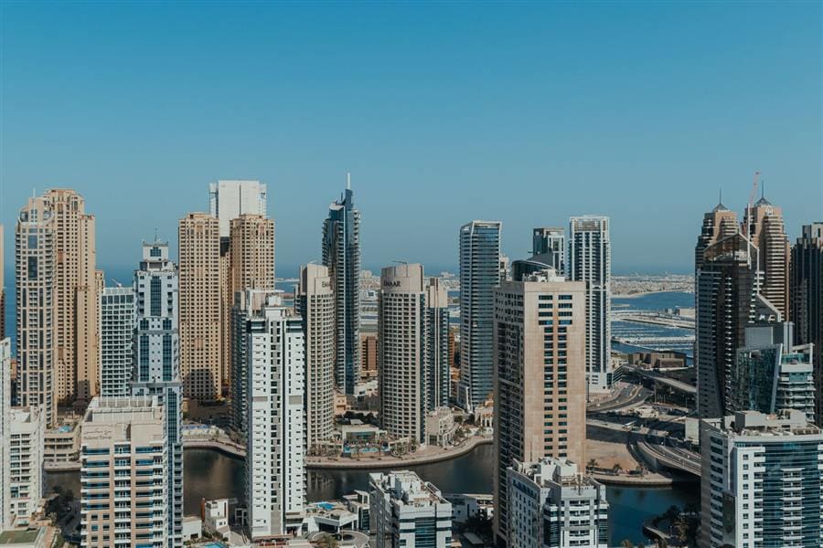Dubai Marina skyline, UAE